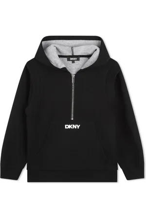 DKNY Logo-print zip-up hoodie