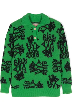 The Animals Observatory Raven brushed polo jumper