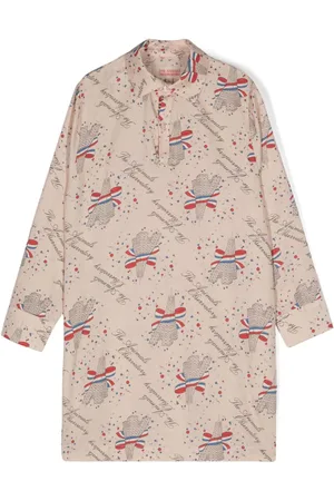 The Animals Observatory Dragon Eiffel Tower-print dress