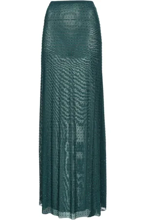 Pinko Le Havre crystal-embellished maxi skirt