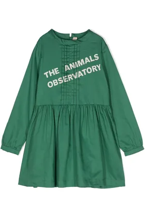 The Animals Observatory Tortoise logo-print dress