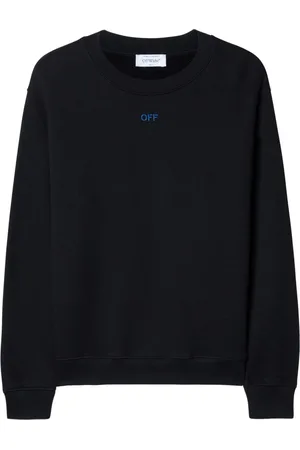 OFF-WHITE Embroidered-logo organic cotton sweatshirt