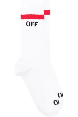 OFF-WHITE Off Stamp ribbed-knit socks