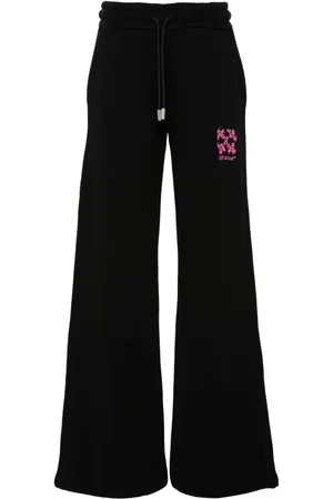 OFF-WHITE Arrows-embroidered straight trousers