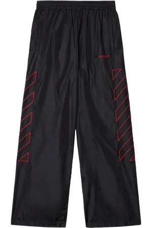 OFF-WHITE Diag-stripe embroidered track pants