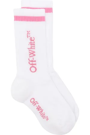 OFF-WHITE Logo-jacquard ribbed socks