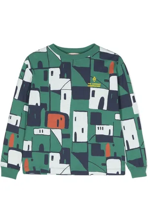 The Animals Observatory The Houses logo-embroidered T-shirt