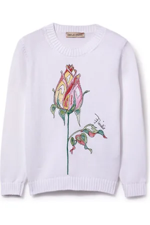 PUCCI Junior Floral-print jumper