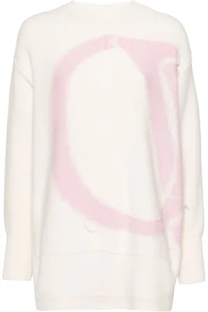 OFF-WHITE Intarsia-knit logo jumpers