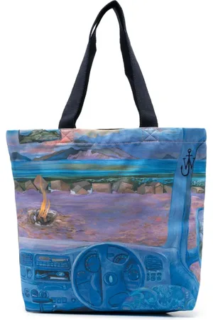 J.W.Anderson Printed cotton tote bag
