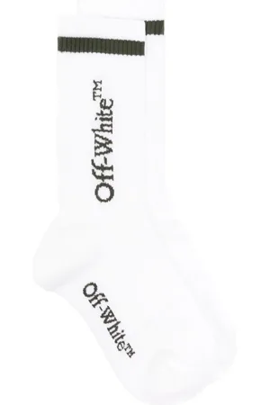 OFF-WHITE Line Mid Bookish ribbed socks