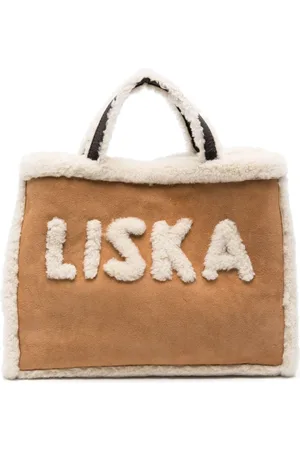 LISKA Logo-lettering tote bag
