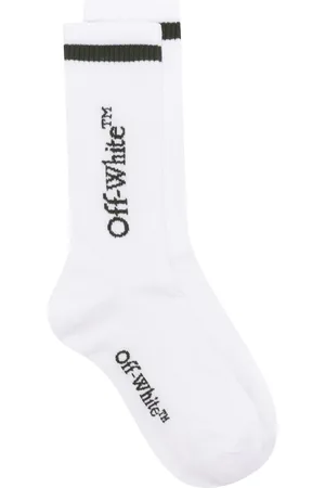 OFF-WHITE Line Mid Bookish ribbed socks