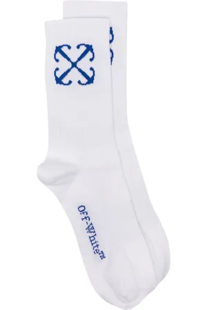 OFF-WHITE Arrows-motif ribbed-knit socks