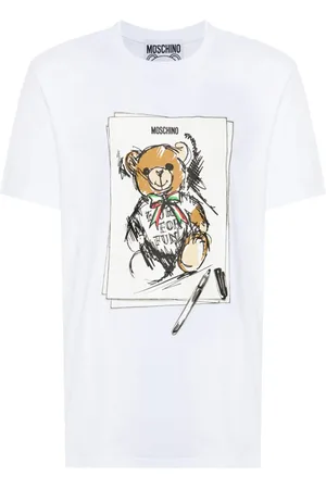 Moschino Teddy bear-print cotton t-shirt