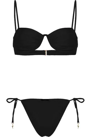 Noire Swimwear Monowire satin bikini set