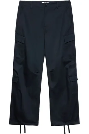 Msgm Straight-leg cotton cargo trousers
