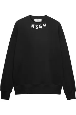 Msgm Logo-print cotton sweatshirt