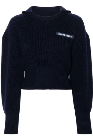 Marine Serre Sailor-collar sweater