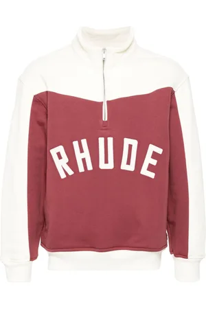 Rhude Contrast half-zip sweatshirt