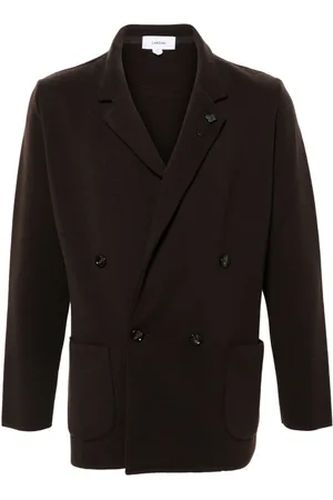 LARDINI Brooch-detail blazer