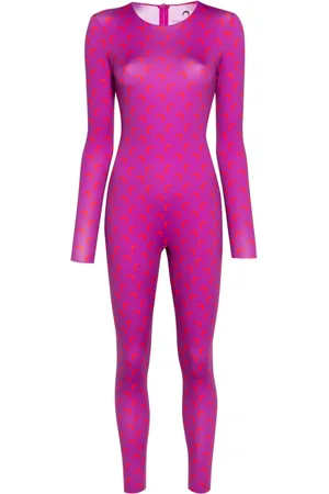Marine Serre Moonogram-pattern jumpsuit