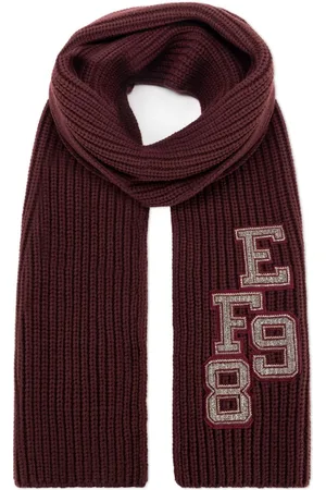 Elisabetta Franchi Appliqu?? ribbed scarf