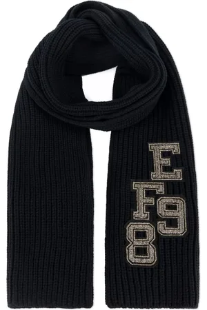 Elisabetta Franchi Appliqu?? ribbed scarf