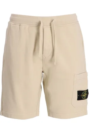 Stone Island Compass-appliqué track shorts