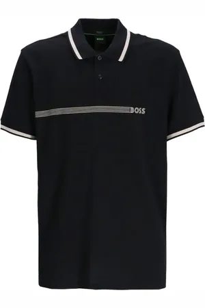 HUGO BOSS Logo-print cotton polo shirt