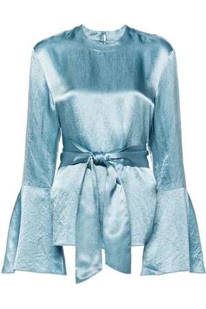 Nanushka Ilon belted blouse