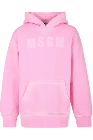 Msgm Logo-print cotton hoodie