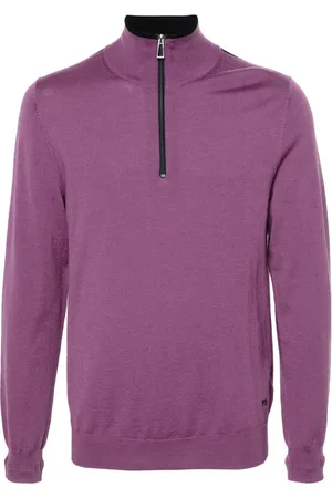 Paul Smith Merino-wool half-zip sweater