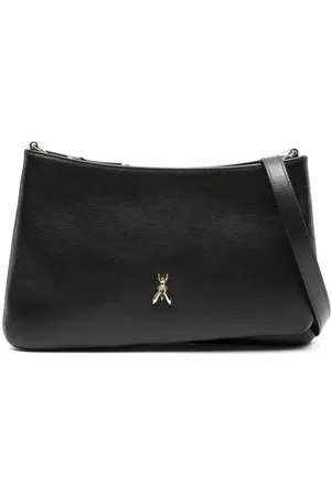 Patrizia Pepe Fly-logo leather shoulder bag