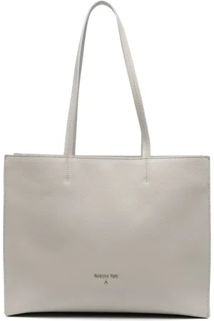 Patrizia Pepe Hammered leather tote bag