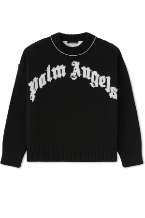 Palm Angels Curved Logo long-sleeve jumper