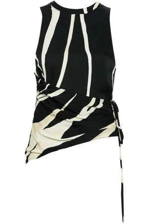 Nanushka Tie-detail crepe tank top