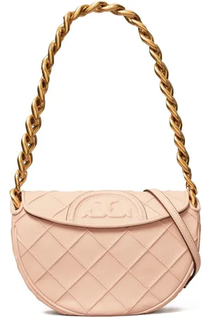 Tory Burch Mini Fleming Soft Grain Crescent shoulder bag