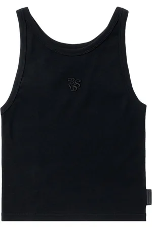 Izzue Monogram-embroidered cotton tank top