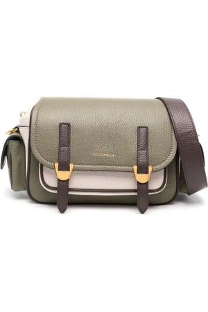 Coccinelle Campus Tricolor leather crossbody bag