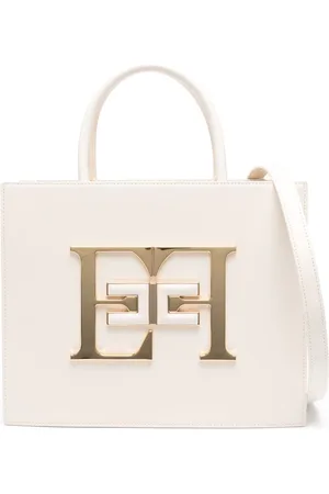 Elisabetta Franchi Medium logo-plaque tote bag