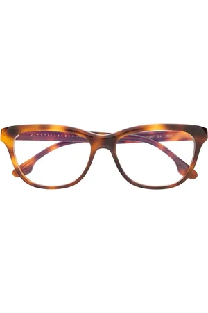Victoria Beckham Rectangular tortoiseshell glasses