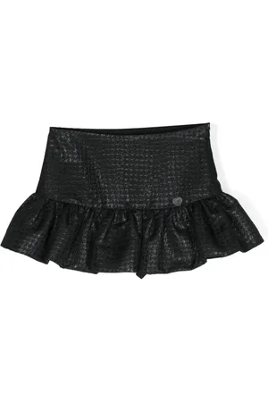 MONNALISA Flocked flared skirt