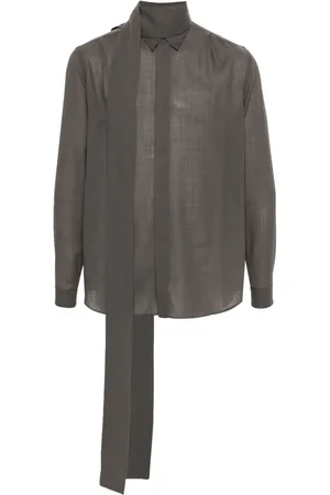 LARDINI Pleat-detail shirt