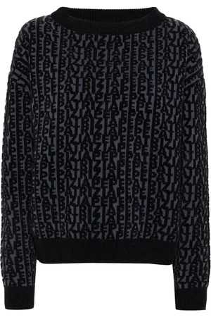 Patrizia Pepe Logo-jacquard sweater