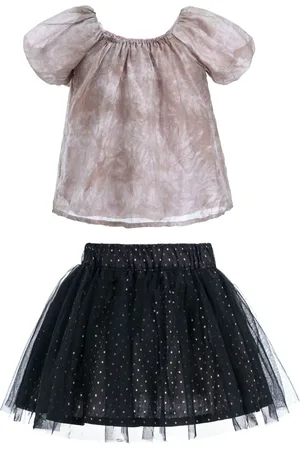 Mimi Tutu Floral-print blouse skirt set