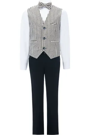 M. Moustache Ruggero striped vest set