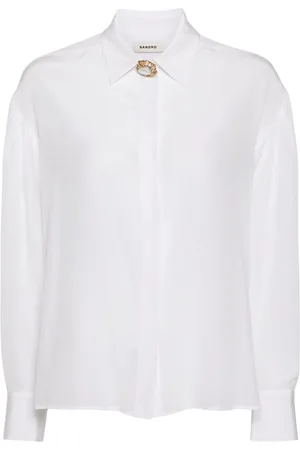 Sandro Long-sleeve silk shirt