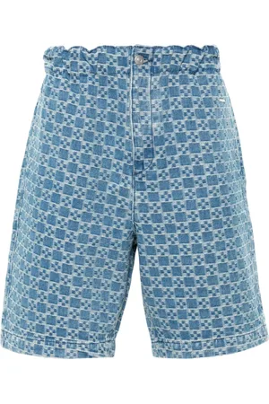 Sandro Logo-jacquard denim shorts