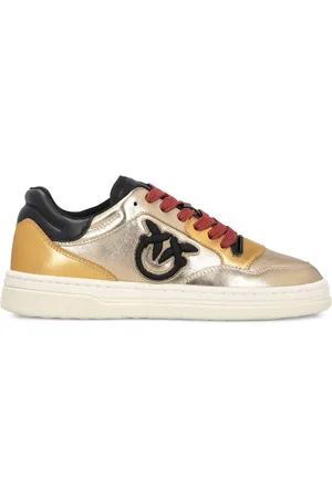 Pinko Mandy 01 laminated-leather sneakers